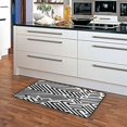 thumbnail image 5 of Minimalist Monochrome Lines Non Slip Long Door Mat 39''x20'' Soft, Absorbent, for Kitchen, Bathroom, and Bedroom, 5 of 8