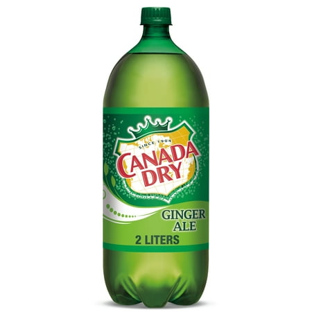Canada Dry Caffeine Free Ginger Ale Soda Pop, 2 L, Bottle