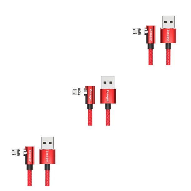 Bearachild Essager, Cable Micro USB para iPhone, Samsung, Android, teléfono móvil, Cable de carga rápida, Cable magnético, Cable USB Type4 NO4