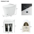 thumbnail image 2 of Alvantor Smart toilet with Built-in Heated Seat, Elongated Toilet with Auto Flush, Foot sensor Flush, Night Light White, 2 of 10