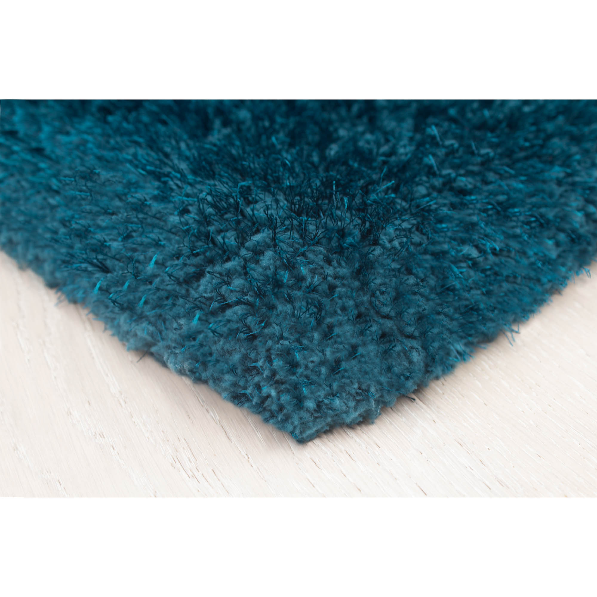 Vista Living Shag Rug Collection Solid Print Contemporary Area Rug, Blue