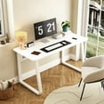 thumbnail image 4 of Homycasa Modern Minimalist Console Table with Sturdy Metal Frame White, 4 of 5