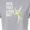 thumbnail image 3 of Tinker Bell - Faith Trust Pixie Dust - Juniors Cropped Cotton Blend T-Shirt, 3 of 5