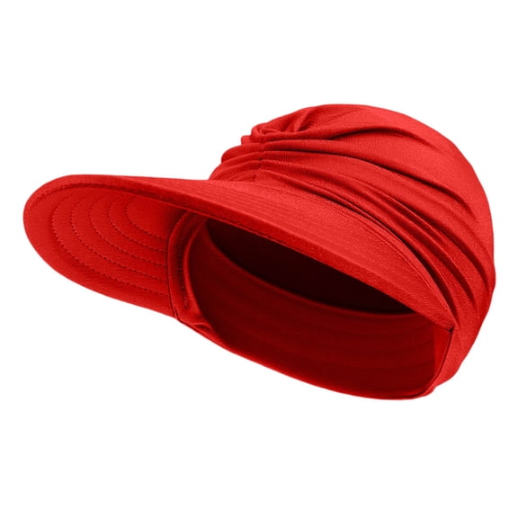WMNTST Womens Sun Hats Wide Brim Beach Sun Visor Solid Color Outdoor Breathable Adjustable Travel Hat