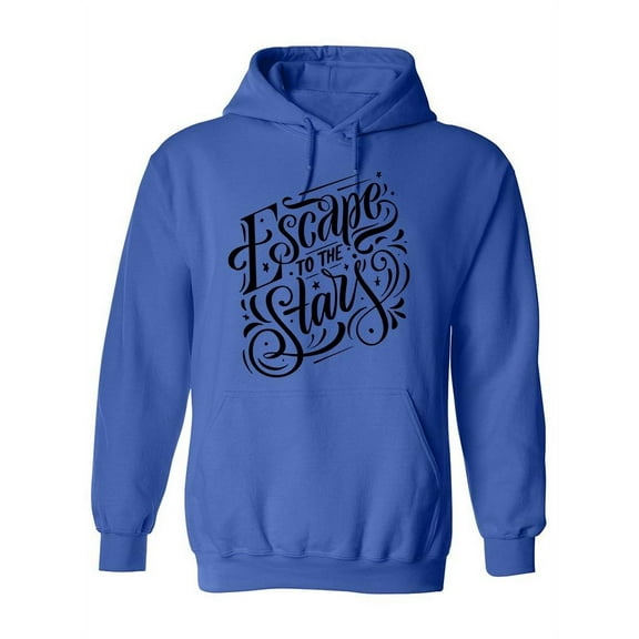 Escape To The Stars Quote Hoodie Women -Image by Shutterstock, Female Medium