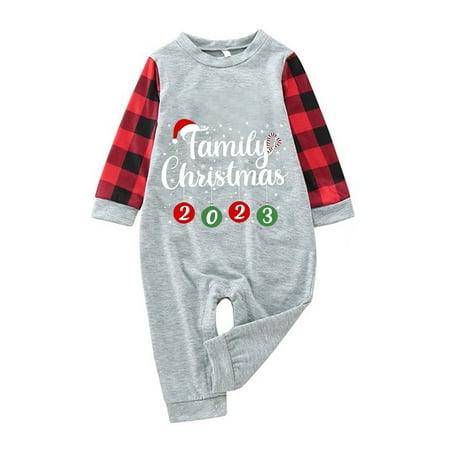 

Christmas Deer Plaid Print Long Pajamas for The Family Sleeve T Shirt Top And plus Size Family Christmas Pajamas 4x Pants Xmas Sleepwear Holiday Family Matching Pajamas Outfit