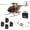 3 Battery, variant on RC ERA C184 MD500 RC Helicopter, 2.4G 4CH Brushless RC Helicopter with Optical Positioning, 6-Axis Groy Military Aircraft Model for Adults - 4 Battery