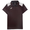 thumbnail image 1 of ASICS Womens Blocked Polo Shirt maroon 2XL, 1 of 2