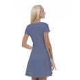thumbnail image 2 of Women’s A Line Polka Dot Summer Dress, Retro Triangle Arrangement, Cross Wrap V Neck, 6 Sizes, by Ambesonne, 2 of 2