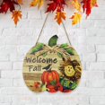 thumbnail image 4 of Gracias Cartel De Calabaza De Madera Adornos Navideños De Madera Patrón De Bienvenida De Calabaza Decoración De Puerta Para Pared Ventana Árbol Advancent HA041624-01, 4 of 6
