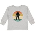 thumbnail image 3 of Inktastic Skateboarding Retro Sunset Skateboarder Boys Long Sleeve Toddler T-Shirt, 3 of 5