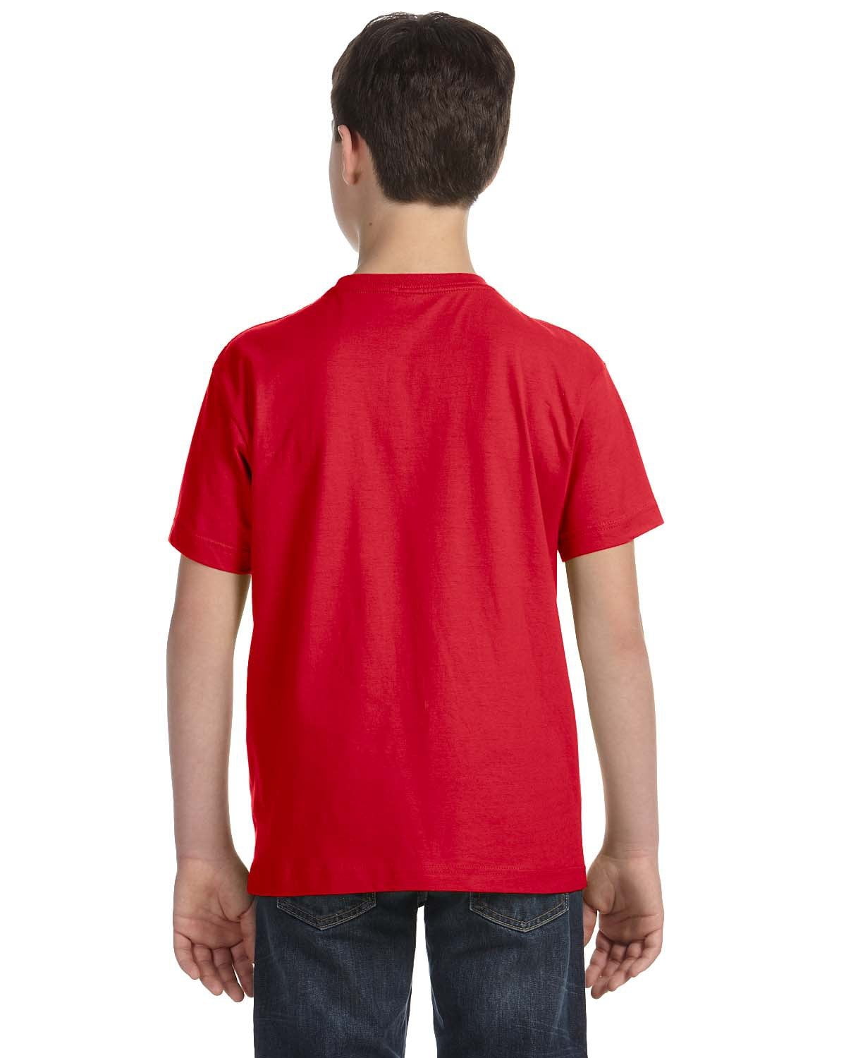 Aquaguard Boys 3-Pack T-Shirt Crew Neck Short Sleeve 100% Cotton Tee, Size: 4-14 - Small - Red