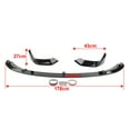 thumbnail image 3 of ZS for BMW F80 M3 F82 F83 M4 2015-2020 Front Bumper Lip Spoiler Set Carbon Fiber, 3 of 10