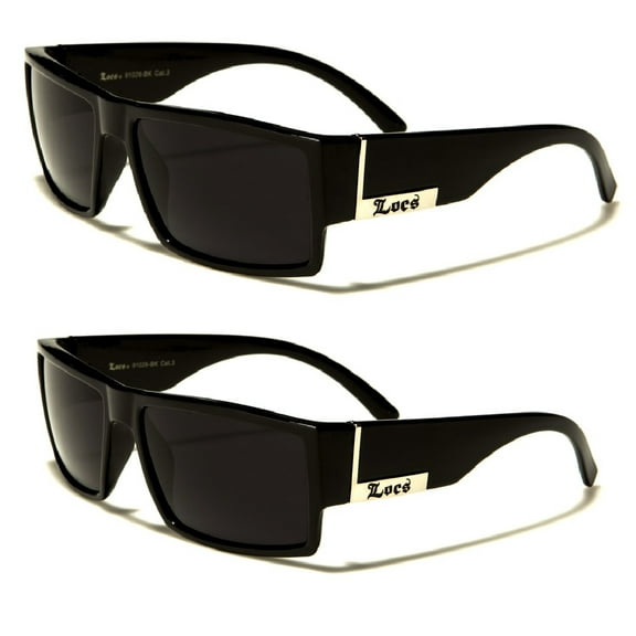 2 Pair LOCS Black Gangster Lowrider SUNGLASSES FREE SHIPPING