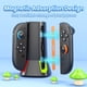 thumbnail image 3 of Base de carga para Nintendo Switch 2 Joy-Cons con indicadores LED, diseño magnético, cable de carga y correa para la muñeca, 3 of 7