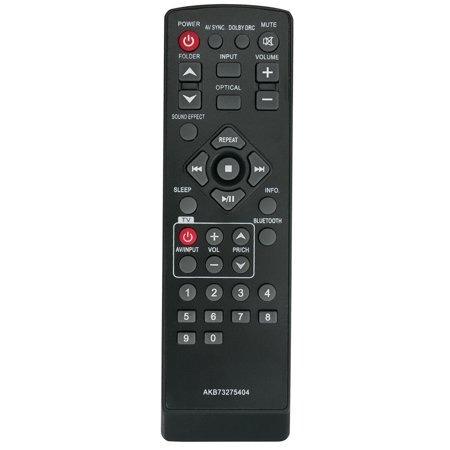 New AKB73275404 Replacement Sound Bar Remote Control for LG Soundbar LSB306