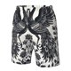thumbnail image 4 of Fotbe Artistic Black White Peacocks Trajes de Baño Estampados para Hombre, Shorts de Verano de Secado Rápido, Ropa de Playa, Bañadores-Large, 4 of 6