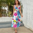 thumbnail image 5 of Flamingo Pattern Art Sleeveless Dress Women's Summer Suit Dresses for Women 2025 Luxury Party Dress, 5 of 7