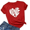 thumbnail image 4 of Tbopshirt Valentine's Day T-Shirts for Women Short Sleeve Graphic Tees, Plus Size Womens Tops,Valentines Day Fashion Printed T-shirt S-XXXL, 4 of 4