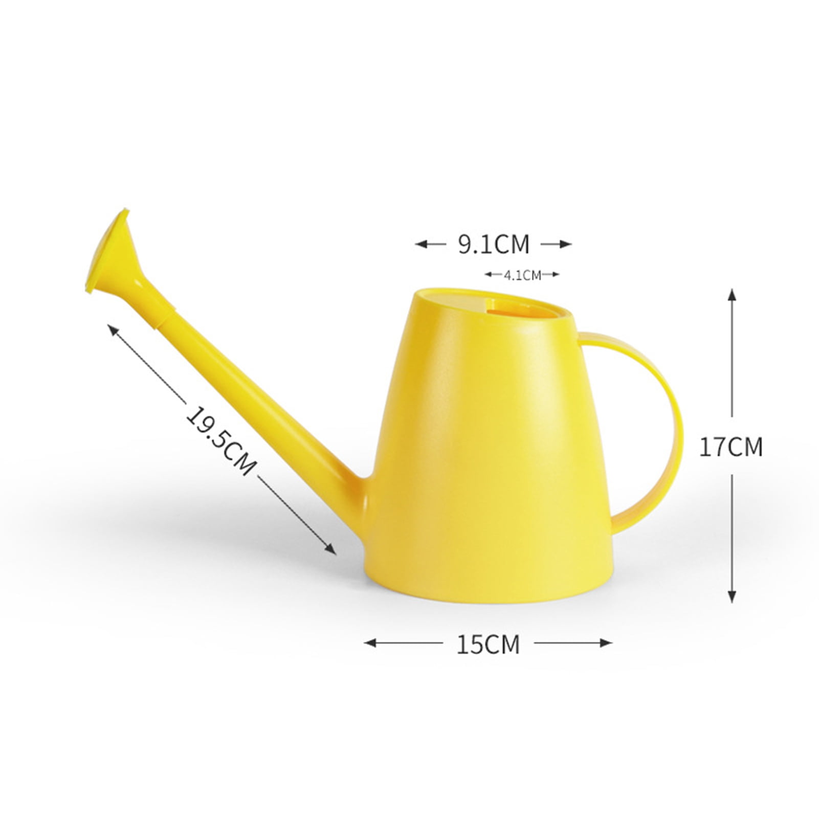 Hyasfey 1.8L Watering Can with Long Spout Garden Jug with Sprinkler Rose Lightweight Plastic Watering Can for Houseplants Outdoor Plants