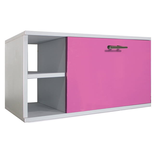 Gabinete Baño Moderno Ensamblado Mdf Elegante Vinil Rosa