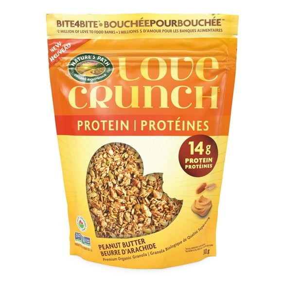Love Crunch Organic Protein Peanut Butter Granola 312g Pouch