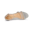 thumbnail image 4 of BLISSFUL STEP Sandales à Talons Aiguilles à Paillettes avec Bride à la Cheville pour Femmes, 4 of 7
