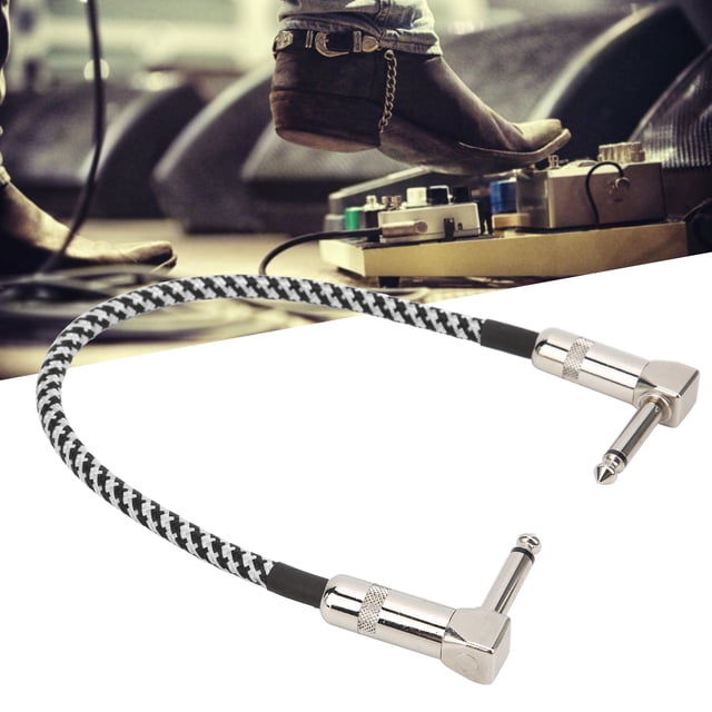 11.8in Instrument Instrument Cable Guitar Cable Cable Weave Copper Pedal Cable Patch Leads with Manufacturing Quality and Ultra Low Capacitance