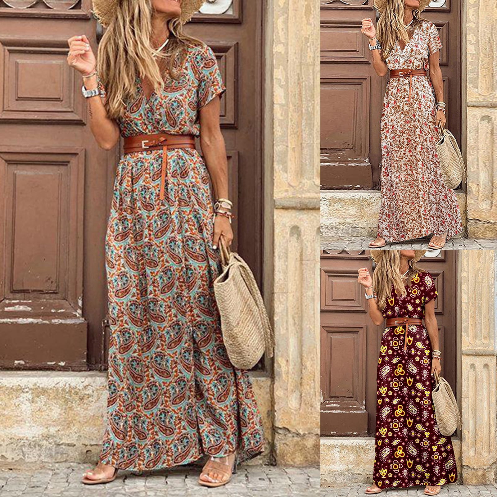 Maxi dress paisley print hotsell