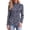 Blue, variant on Womens Mock Neck Long Sleeve Blouse Fashion Ruched Waist Asymmetric Ruffle Hem Shirts Business Casual Office Fall Winter Tops for Women Purple 3XL