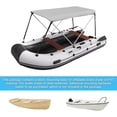 thumbnail image 4 of ABORON Bimini Top Boat Cover Adjustable Boat Canopy Aluminum Support Poles 2 Bow Bimini Tops for Boat， (63" L 39‘’-55‘’ W 43.3" H), 4 of 9