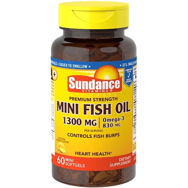Sundance Vitamins Fish Oil 1300 mg Natural Lemon Flavor