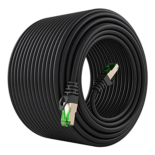 50m Cat6 Outdoor Waterproof Direct Burial Ethernet Network Cable - Utp - Cca - 550Mhz - Black 50 - View #6