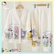 thumbnail image 1 of Cinnamoroll Anime Sanrioed Long Sleeve Pajamas Parent-Child Winter Kuromi Melody Kawaii Cute Coral Velvet Homewear Clothes Kids, 1 of 5