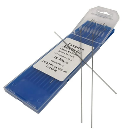 

10pcs/1 Bag TIG Welding Tungsten Electrodes 1.5% Lanthanated WL15 Tungsten Electrode Welding Rods (1.0MM x 150MM)
