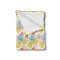 thumbnail image 2 of Geometric Soft Flannel Fleece Blanket, Modern Illustration with Unusual Trippy Lines and Simple Rectangle Shapes Print, Cozy Plush for Indoor and Outdoor Use, 50" x 60", Multicolor, by Ambesonne, 2 of 5
