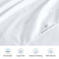 thumbnail image 7 of 4 Piece Sheet Set 100% Egyptian Cotton Bed Sheets 1000 Thread Count Luxury Hotel Quality Sheet Set Italian Finish Premium Sheets Long Staple Fits Up to 18 Inch Deep Pocket (Twin-XL, White), 7 of 7