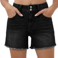 thumbnail image 2 of Summer Denim Hot Shorts Women High Waist Loose Comfy Pants Summer Casual Fashion Daily Jeans with Pockets, 2 of 5