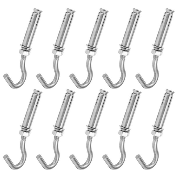 Ganchos de expansión Jadeshay Acero inoxidable 304 M8 Plata 10 piezas