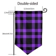 thumbnail image 7 of Wukai Purple Buffalo Plaid Print Garden Flag 12.5x18 Inch Double Sided Sun-resistant Rain-resistant, Wrinkle-resistant Colorfast(Only Flag), 7 of 7