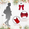 thumbnail image 6 of Christmas Designers 12in Red Christmas Bow Canvas UV Protected Indoor Outdoor, 6 of 9