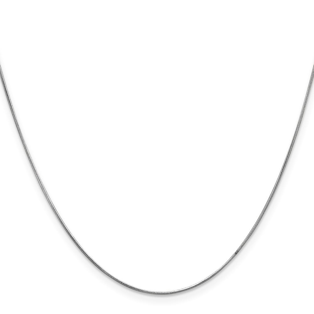 Primal Gold 14 Karat White Gold .60mm Round Snake Chain