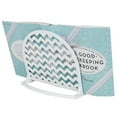 thumbnail image 3 of Home Basics Cast Iron Chevron Design Cookbook Stand, White, 10.5x5.5x9 Inches, 3 of 3