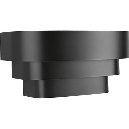 

Progress Lighting Sconce Collection Matte Black Incandescent Louvered Wall Sconce