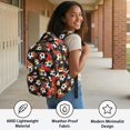 thumbnail image 5 of Yspwyqan Backpack for Little Boys, 17" Flame Red Soccer Daypack with Front Pocket Adjustable Straps Lightweight School Backpack for Preschool Kindergarten, 5 of 7