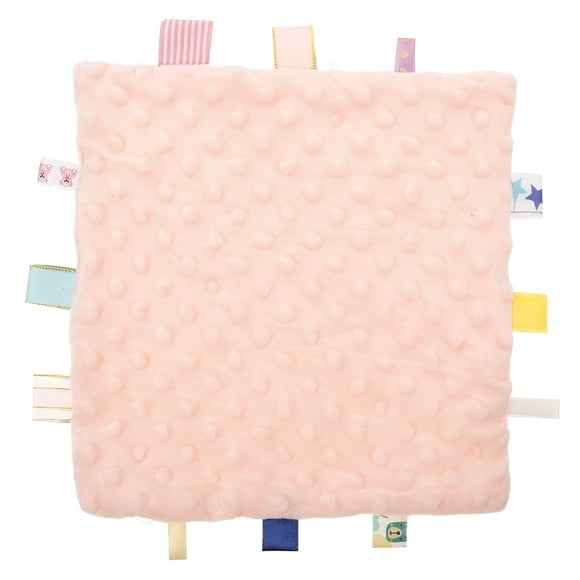 Mantas de seguridad para bebés, manta para niñas, manta de algodón con etiquetas de colores, ideal para recién nacidos, toalla relajante