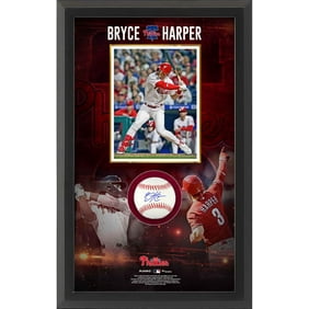 Bryce Harper Philadelphia Phillies Framed Autographed Baseball Shadow Box - Fanatics Authentic Certified