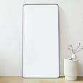 thumbnail image 4 of TEHOME Kengston Comtemporary Black Metal Framed Rectangle Bathroom Vanity Mirror 30x60'', 4 of 7