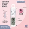 thumbnail image 3 of Miyuki Delica Seed Beads – Size 11/0 (1.6 mm), DB0125, Emerald Gold Luster, 7.2 g, Approx. 1440 Beads, 3 of 7
