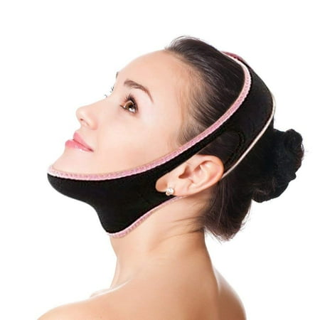 Facial Slimming Strap - Chin Lift Facial Mask - Eliminates Sagging Skin - Anti Aging the Pain Free Way! 100% Satisfaction (Best Mask For Older Skin)